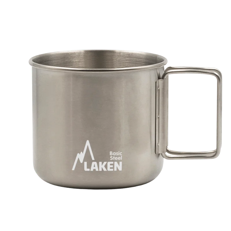 Taza de 400 mililitros de acero con asas plegables LAKEN