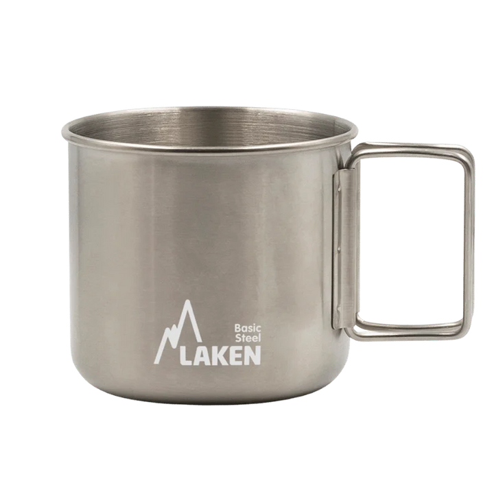 Taza de 400 mililitros de acero con asas plegables LAKEN