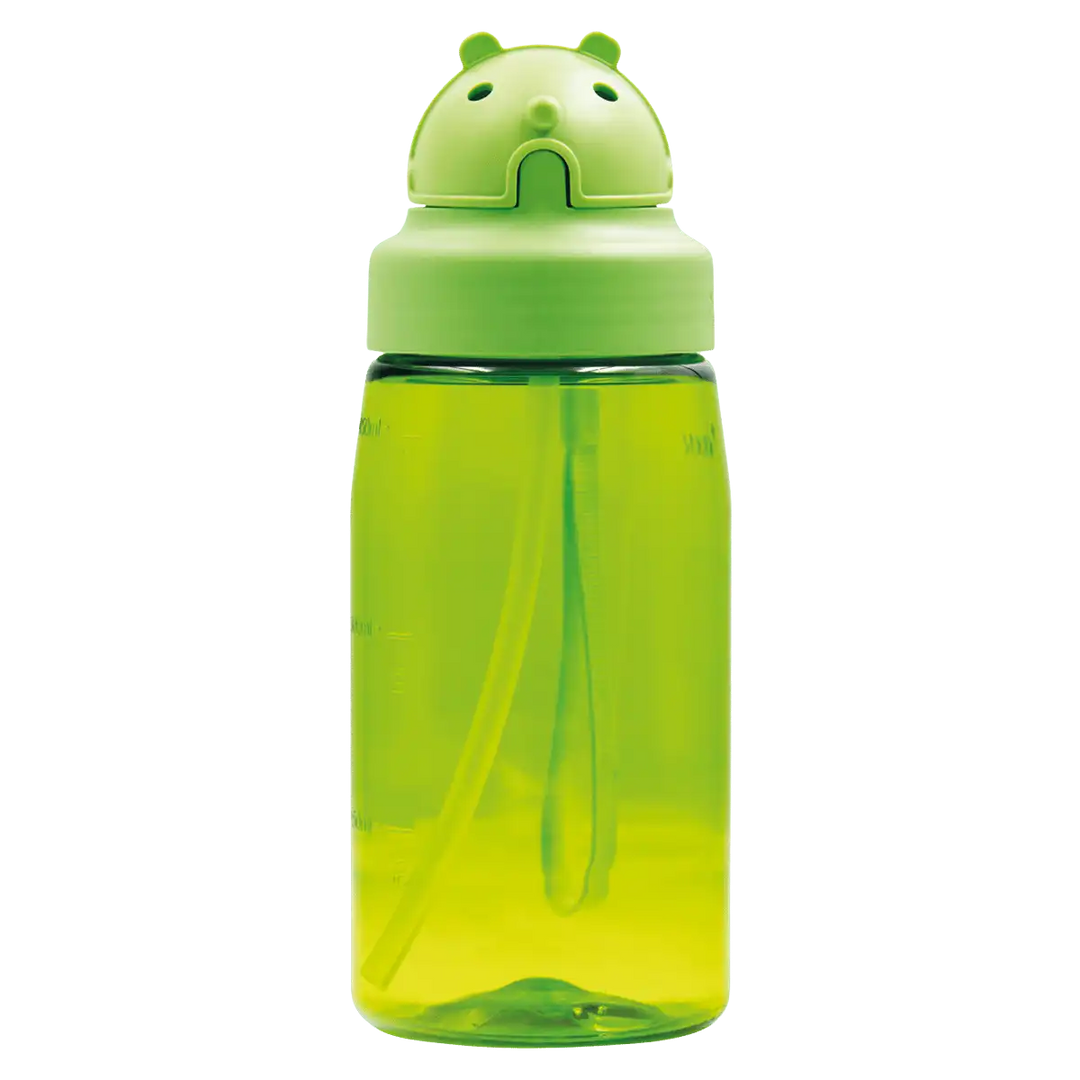 Botella Infantil de Tritan con tapón Oby verde